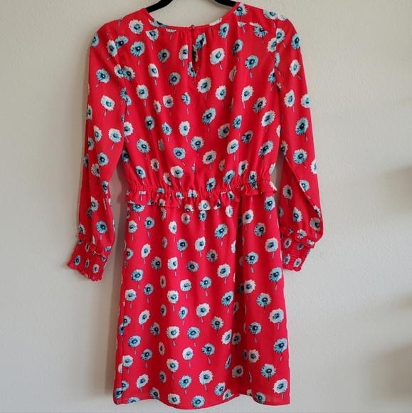J.Crew Red Dandelion Floral Dress - Picture 7 of 15
